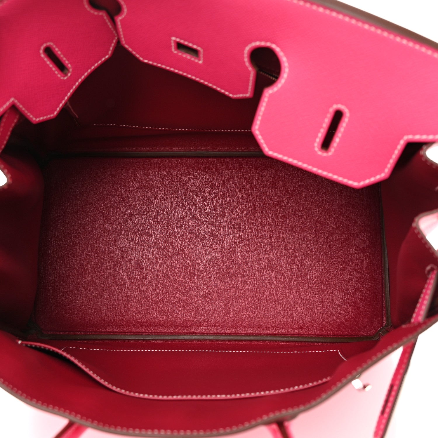 Hermes Epsom Candy Birkin 35 Rose Tyrien Rubis 5 of 14