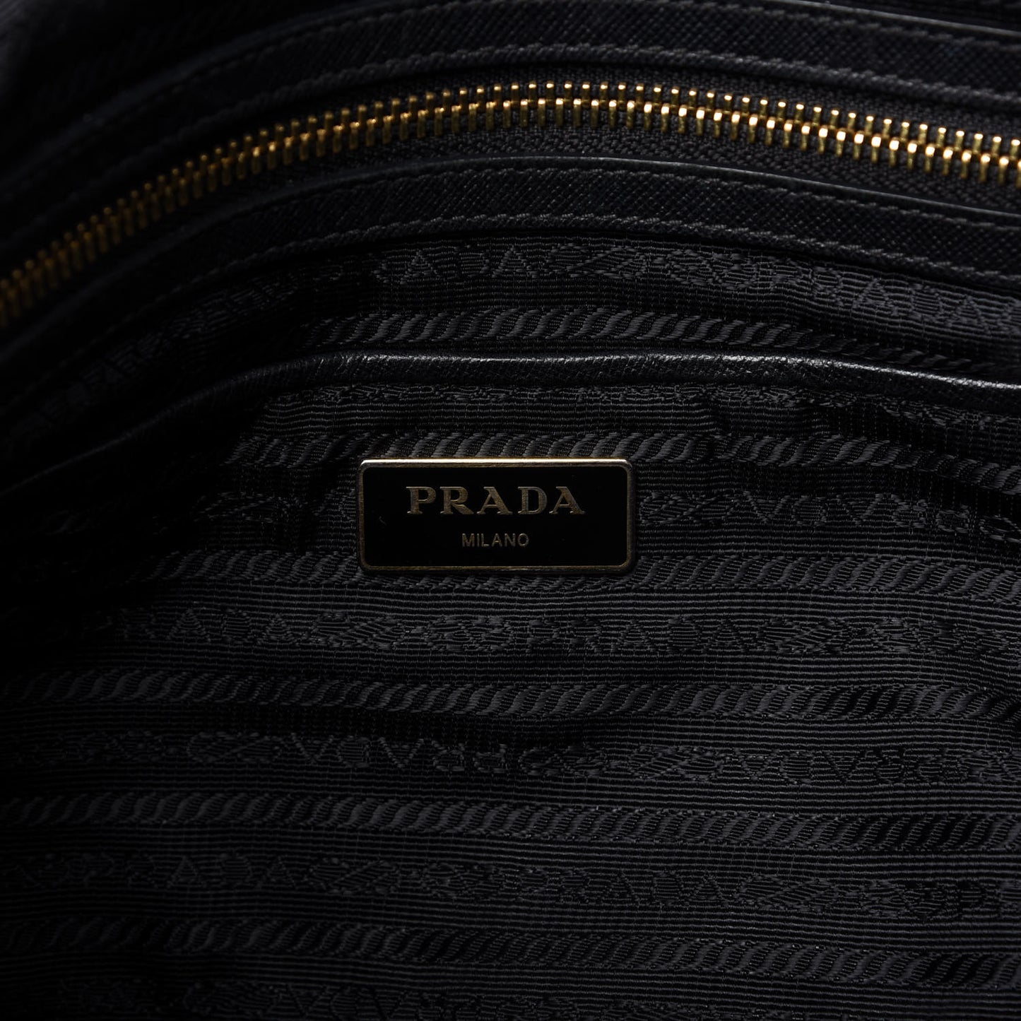 Tessuto Nylon Saffiano Tote Black