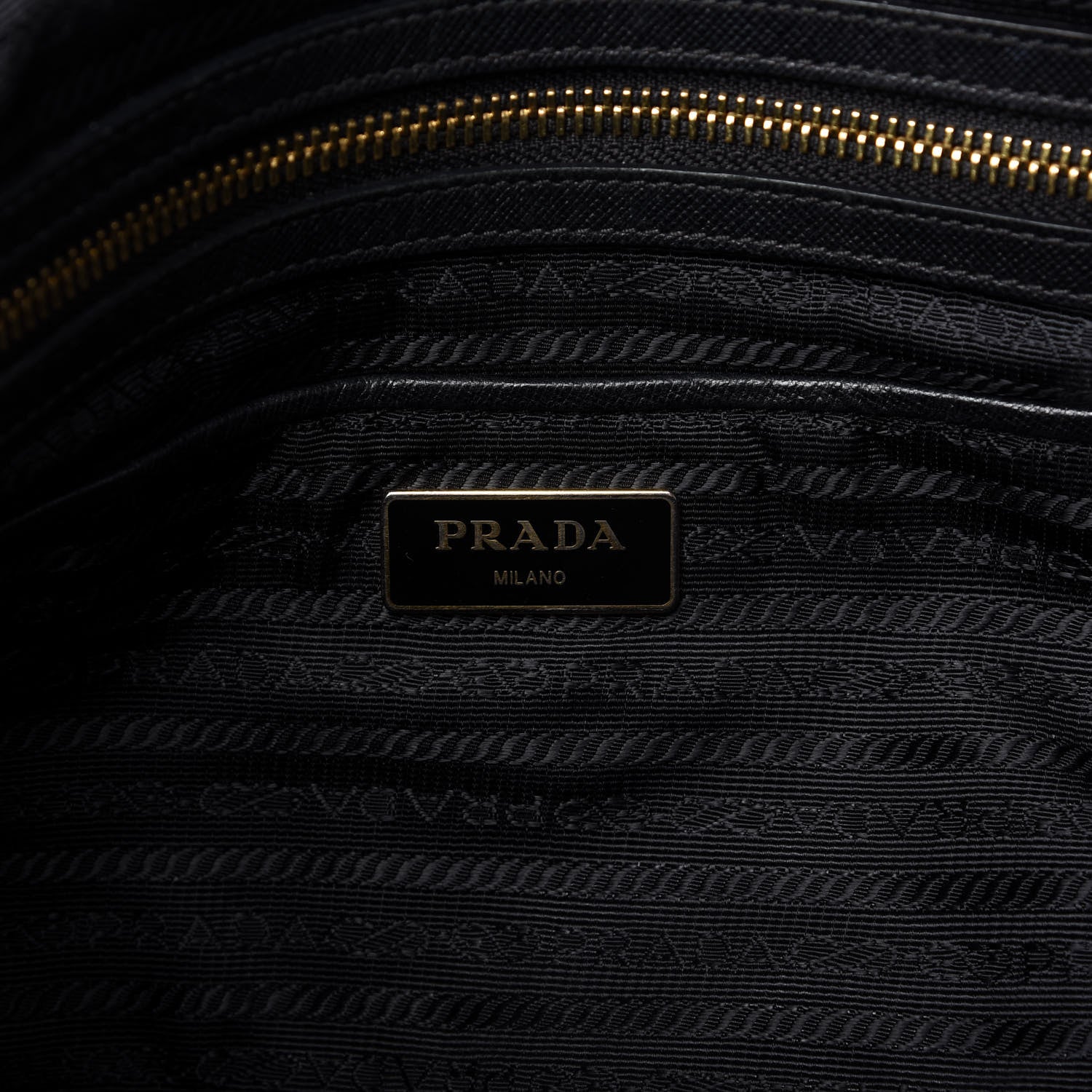 Prada Tessuto Nylon Saffiano Tote Black 8 of 12