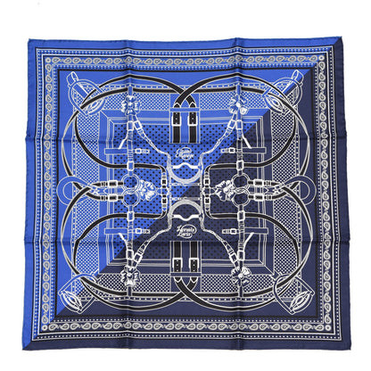 Hermes Silk Grand Manege Cut Bandana Scarf 55 1 of 5