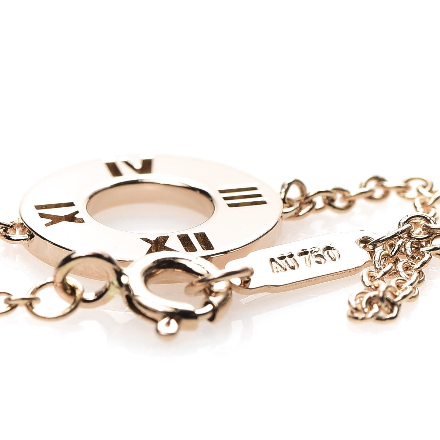 18K Rose Gold Diamond Atlas Pierced Bracelet
