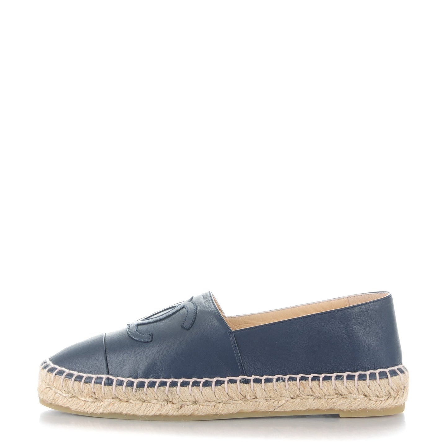 Lambskin CC Espadrilles 36 Dark Navy