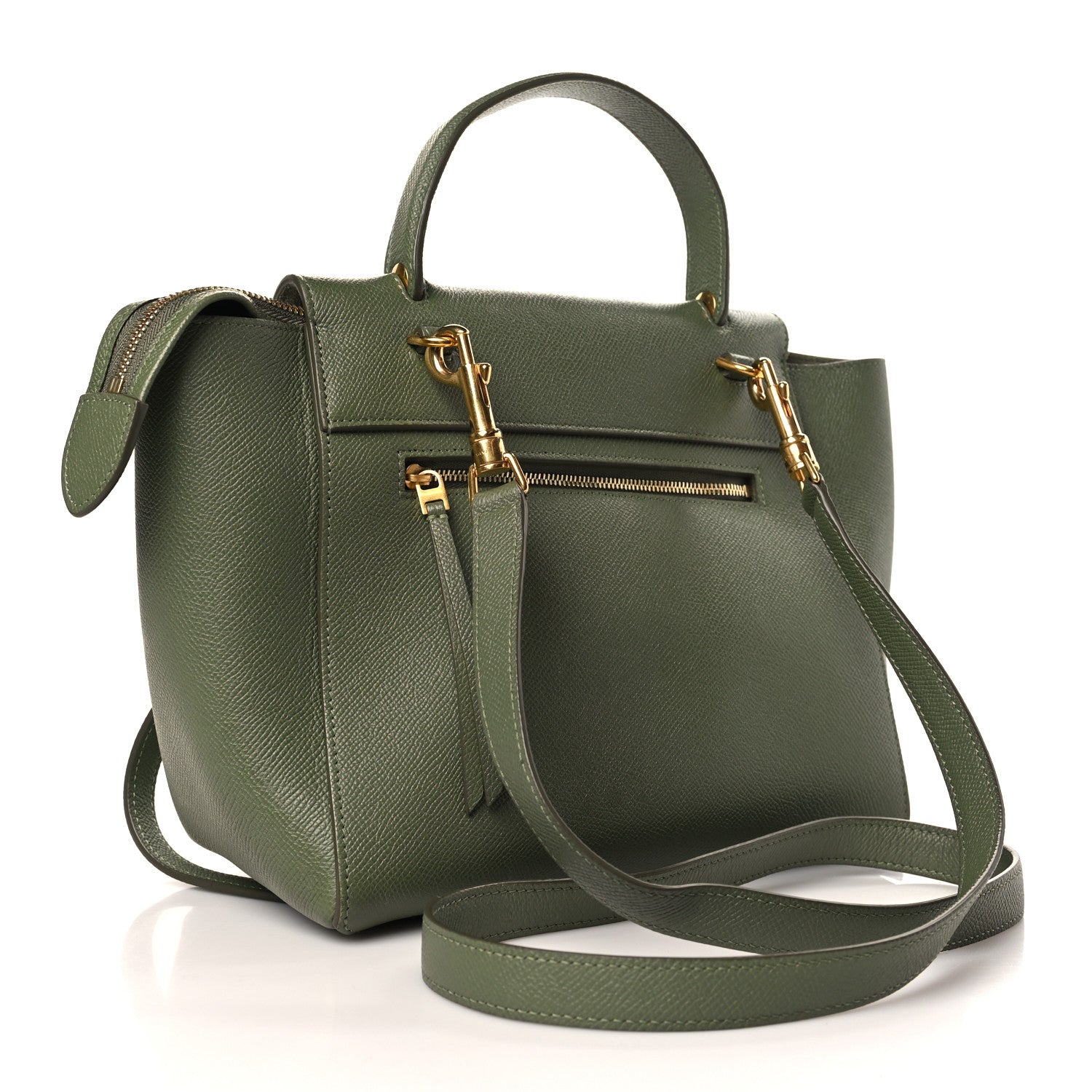 Celine Grained Calfskin Micro Belt Bag Army Green 3 of 10
