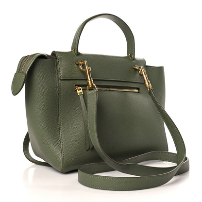 Celine Grained Calfskin Micro Belt Bag Army Green 3 of 10