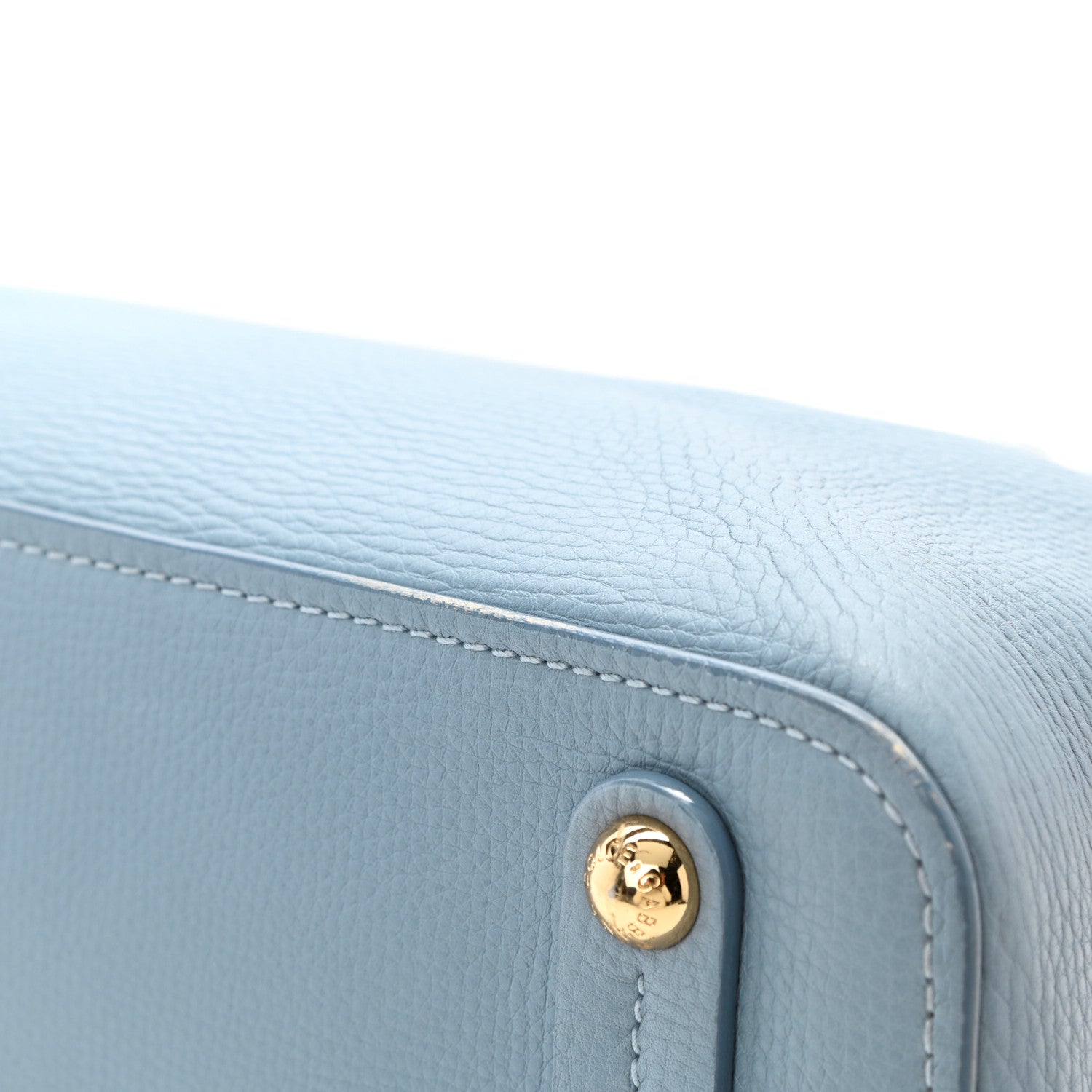 Dolce & Gabbana Textured Calfskin Clara Tote Light Blue 11 of 11