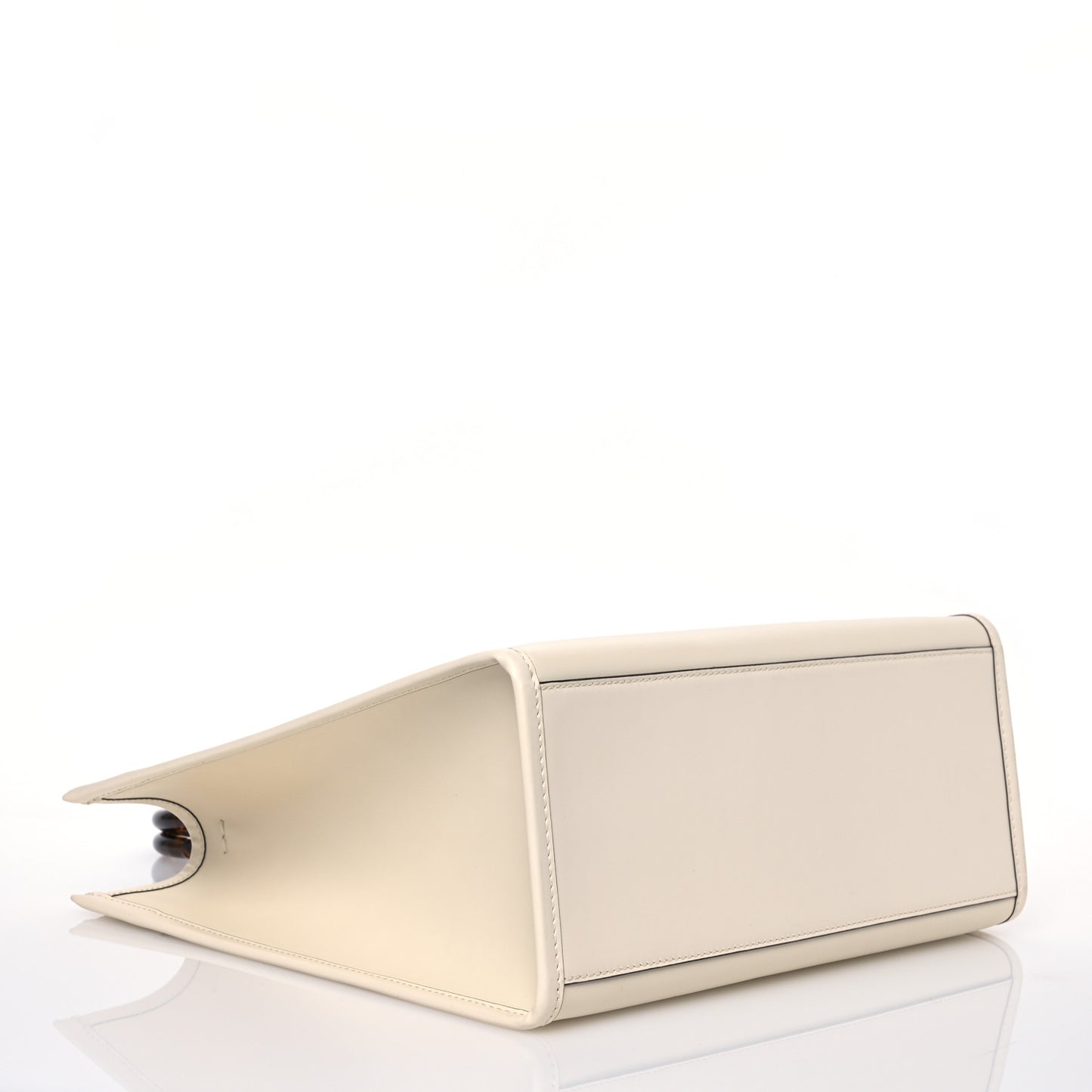 Vitello King Plexiglass Medium Fendi Sunshine Shopper Tote White Ice