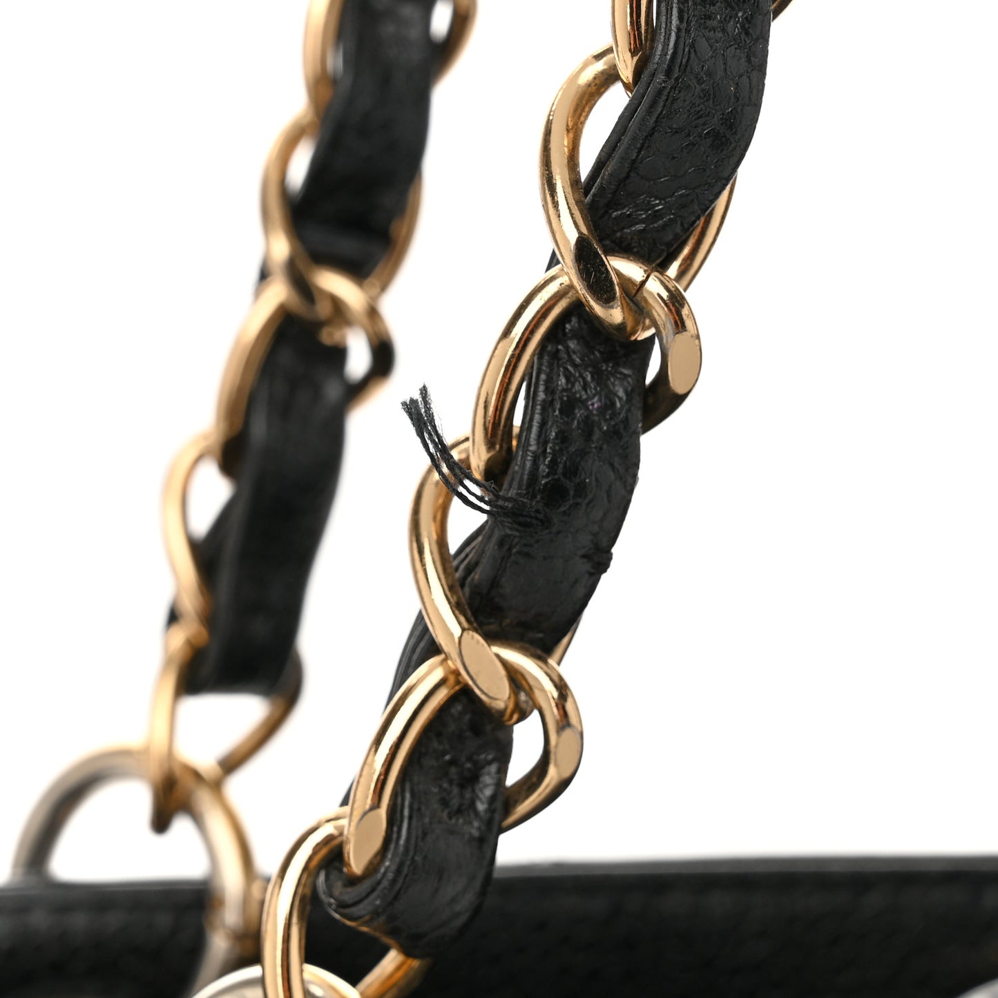Caviar Quilted Petit Shopping Tote PST Black