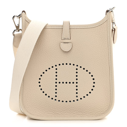 Hermes Taurillon Clemence Evelyne TPM Craie 1 of 12