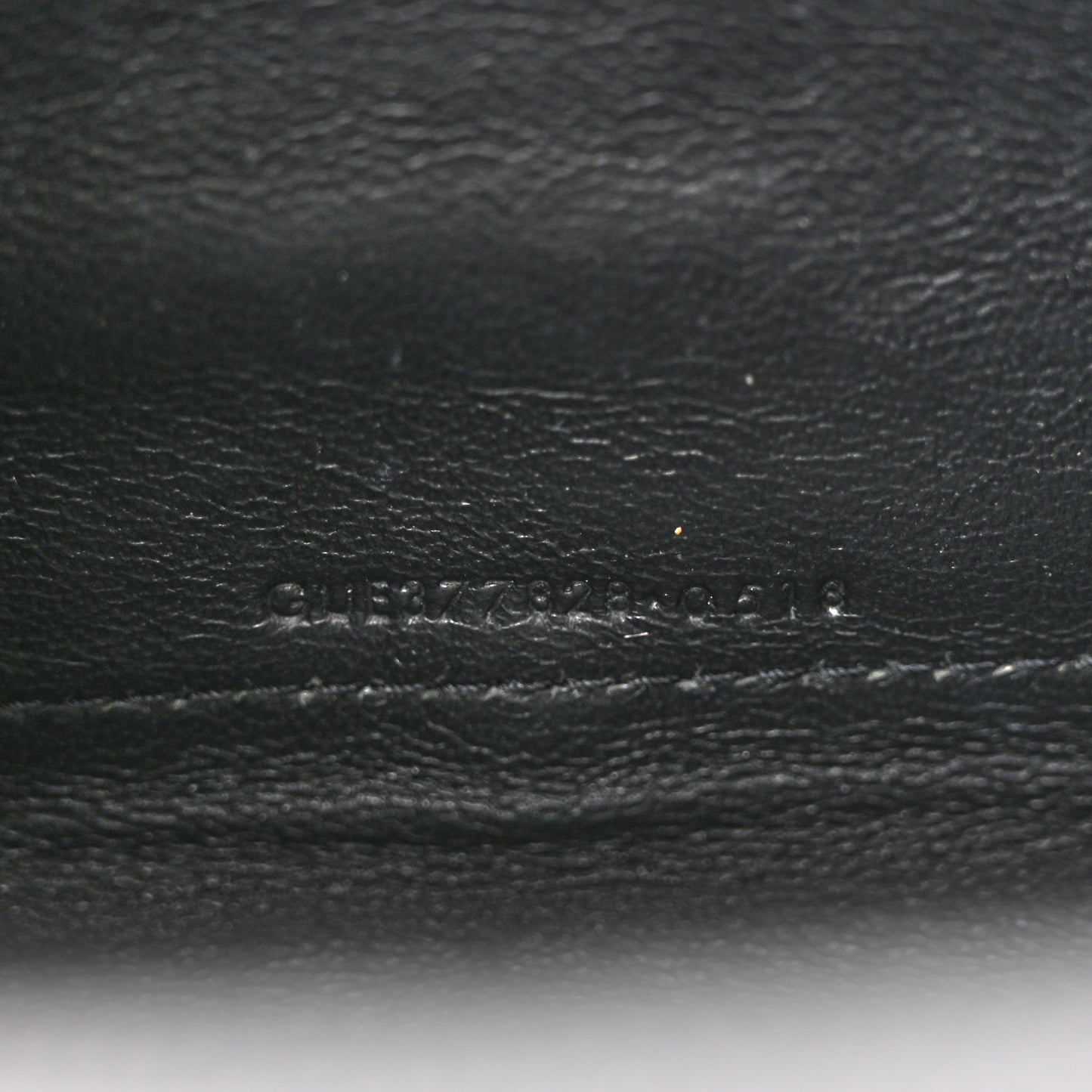 Grain De Poudre Matelasse Chevron Monogram Chain Wallet Black