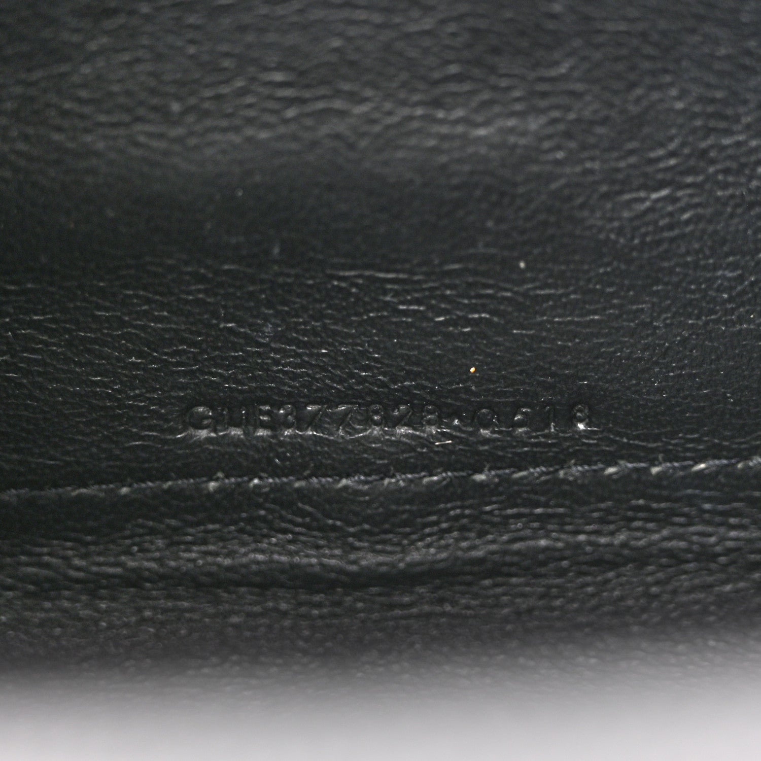 Saint Laurent Grain De Poudre Matelasse Chevron Monogram Chain Wallet Black 7 of 15