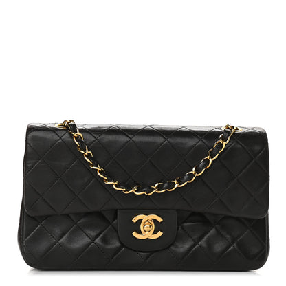 Chanel Lambskin Quilted Small Double Flap Black 1 of 12