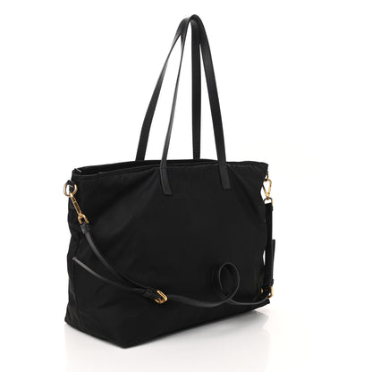 Prada Tessuto Nylon Saffiano Tote Black 4 of 10