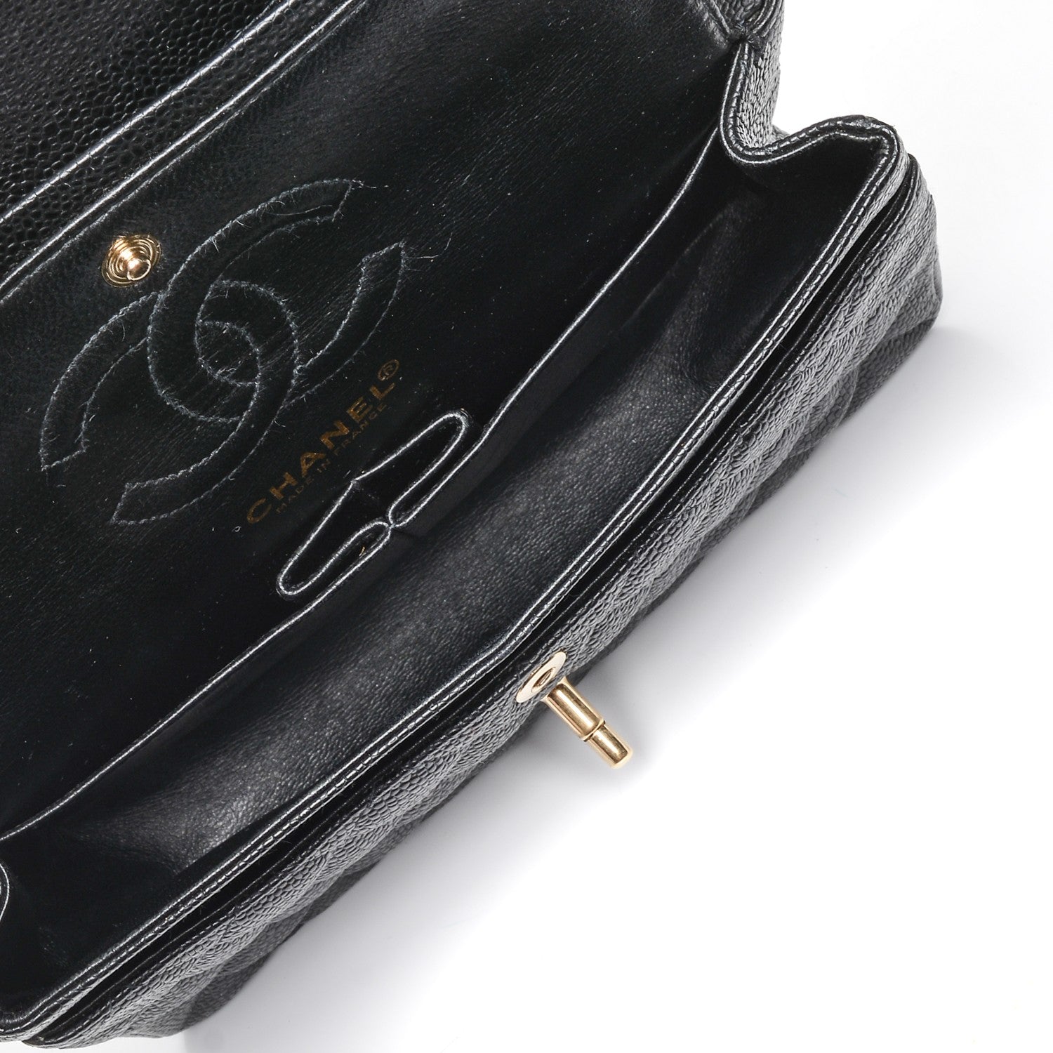 Chanel Caviar Quilted Small Double Flap Black 13 of 16