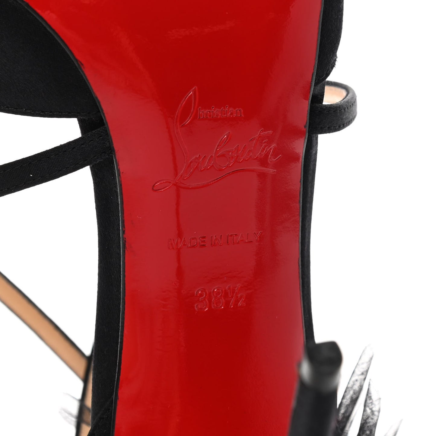 Crepe Satin Gela Davis 100 Pumps 38.5 Black