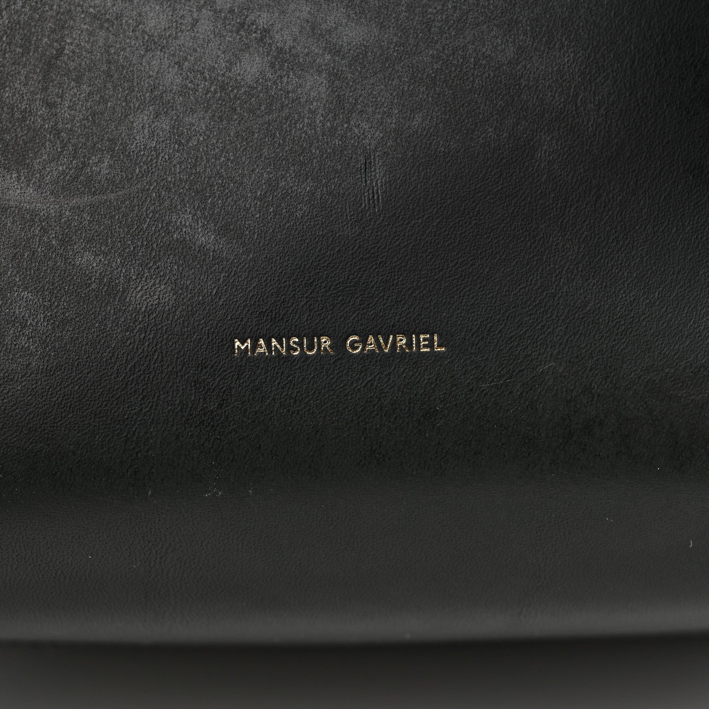 Vegetable Tanned Calfskin Bucket Bag Black Flamma