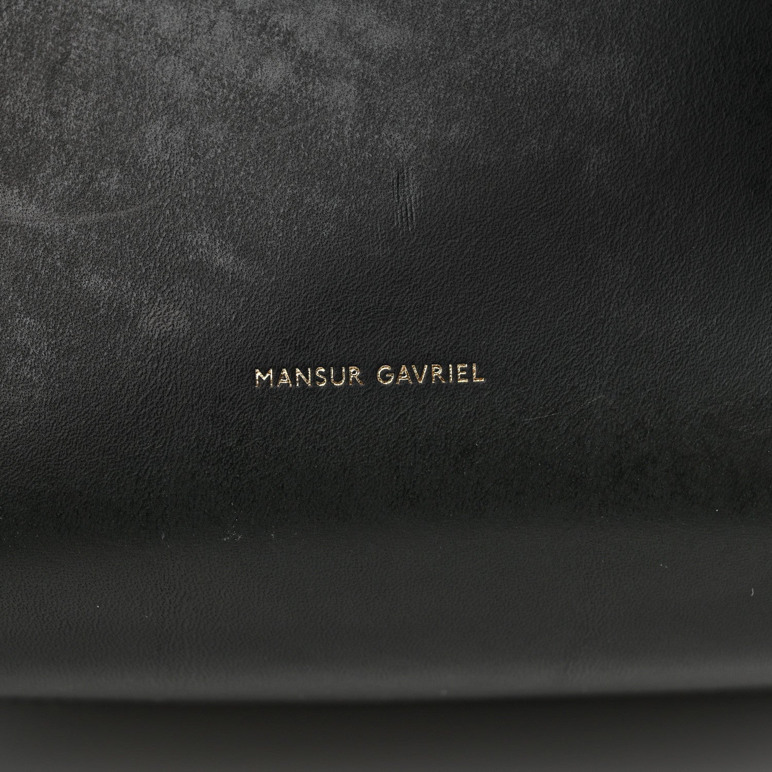 Mansur Gavriel Vegetable Tanned Calfskin Bucket Bag Black Flamma 7 of 15