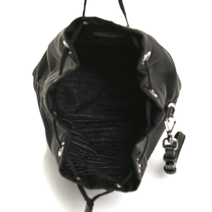 Prada Saffiano Tessuto Nylon Vela Bucket Wristlet Black 5 of 8