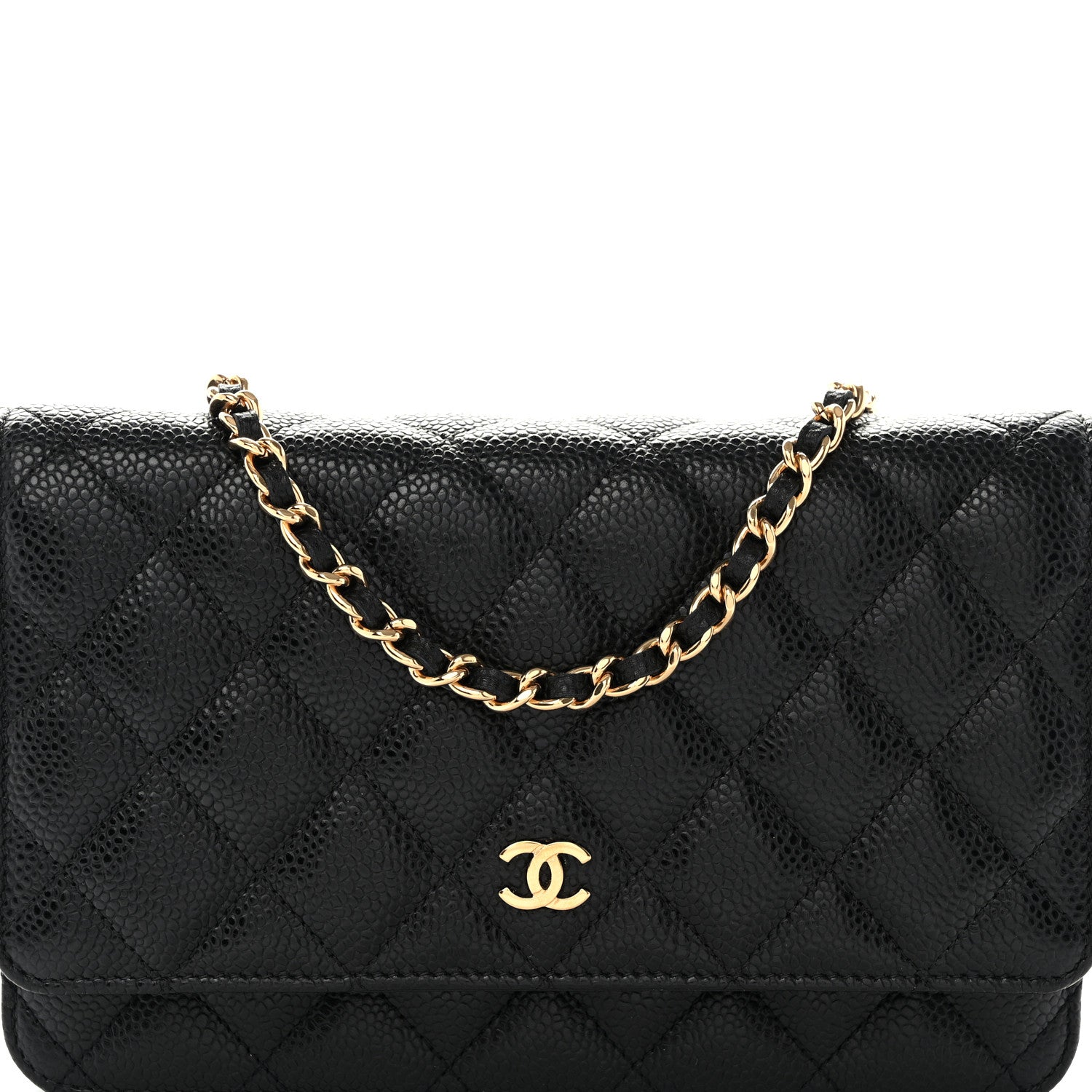 Chanel Caviar Quilted Wallet on Chain WOC Black 9 of 11