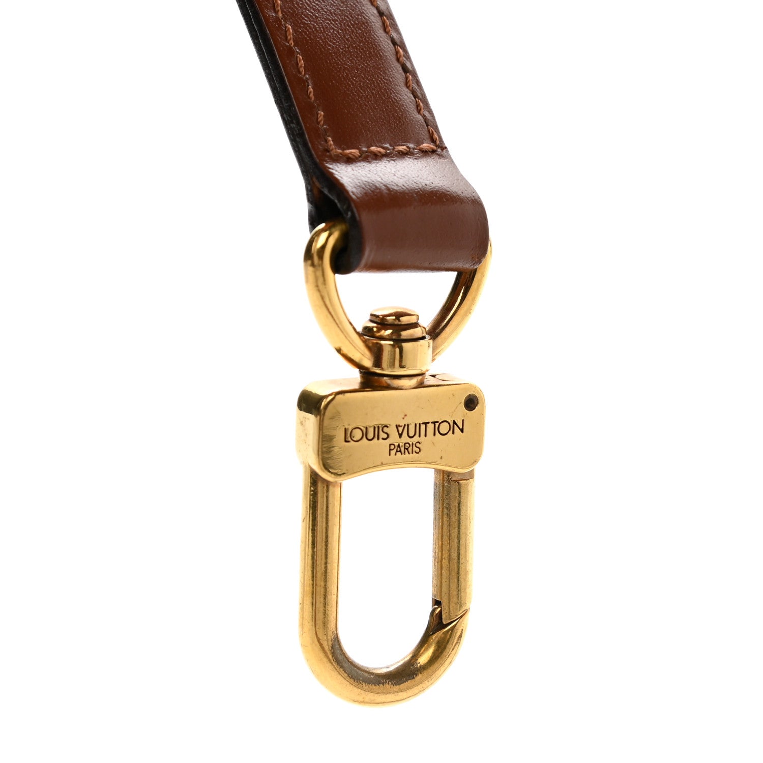 Louis Vuitton Calfskin Adjustable Shoulder Strap Brown 3 of 8