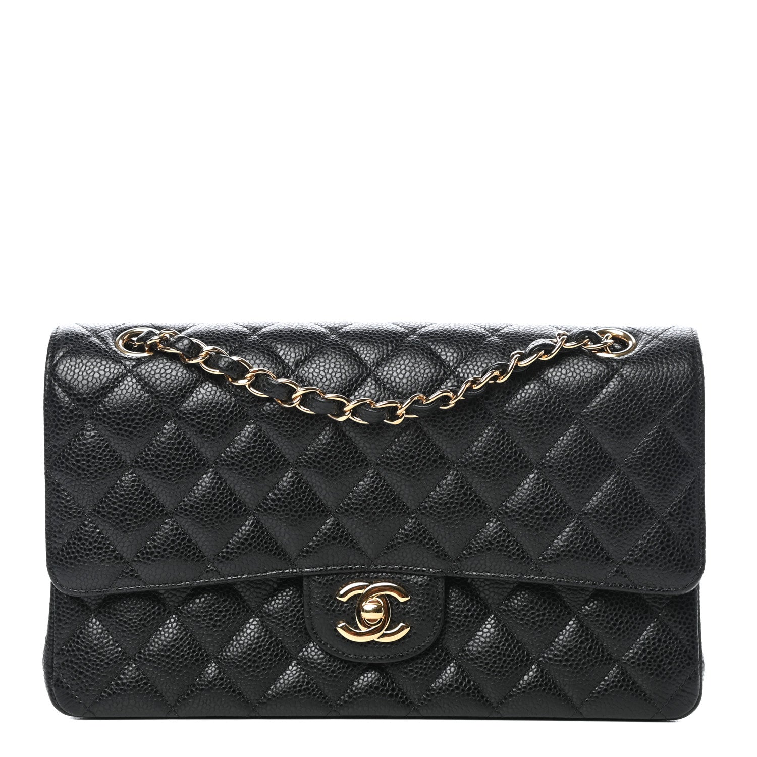 Chanel Caviar Quilted Medium Double Flap Black 1 of 11