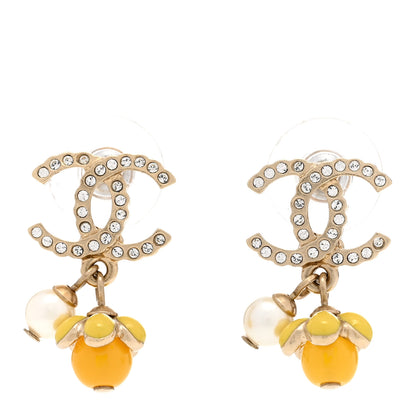 Chanel Crystal CC Drop Earrings 1 of 5