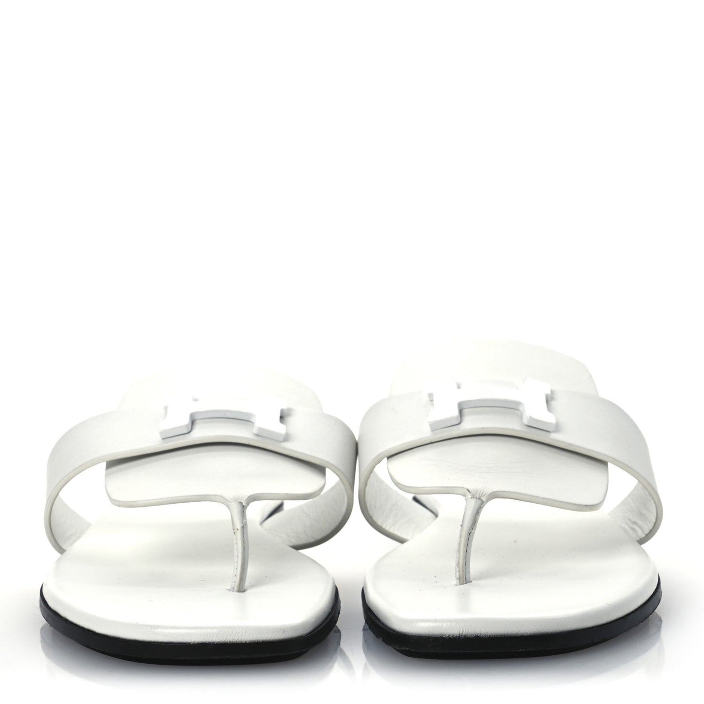 Calfskin Womens Galerie Sandals 37.5 White