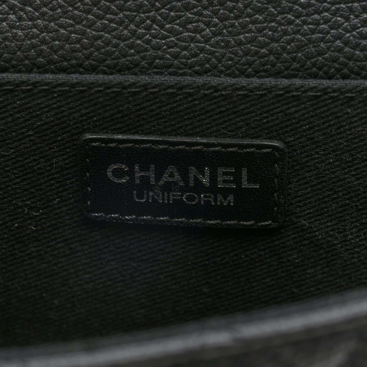 Chanel Grained Calfskin Quilted 2.55 Reissue Flap Belt Bag Clutch  Black 6 of 10