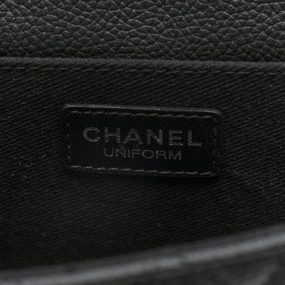 Chanel Grained Calfskin Quilted 2.55 Reissue Flap Belt Bag Clutch  Black 6 of 10