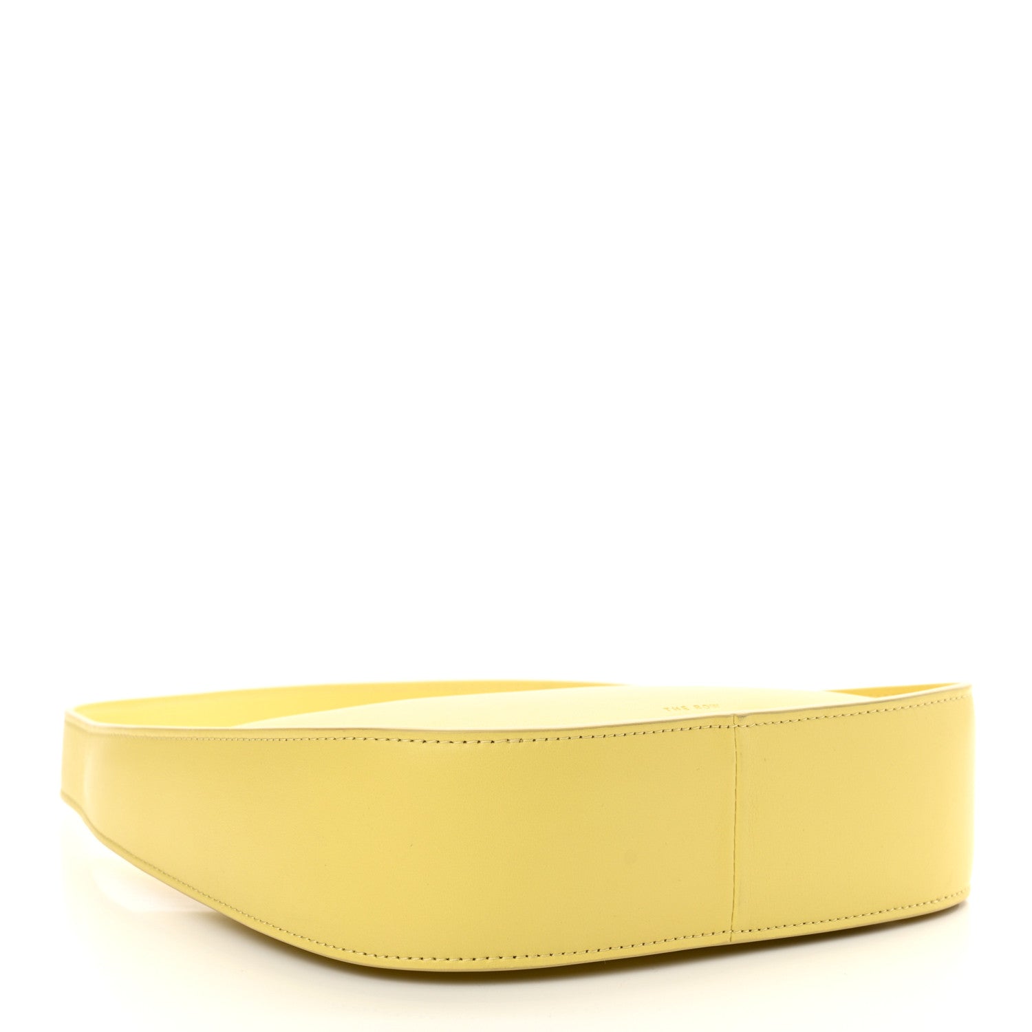 The Row Smooth Calfskin Half Moon Shoulder Bag Yellow 4 of 10