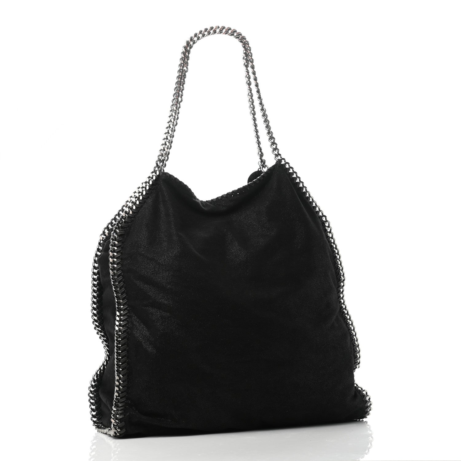 Stella McCartney Shaggy Deer Big Falabella Tote Black 2 of 4