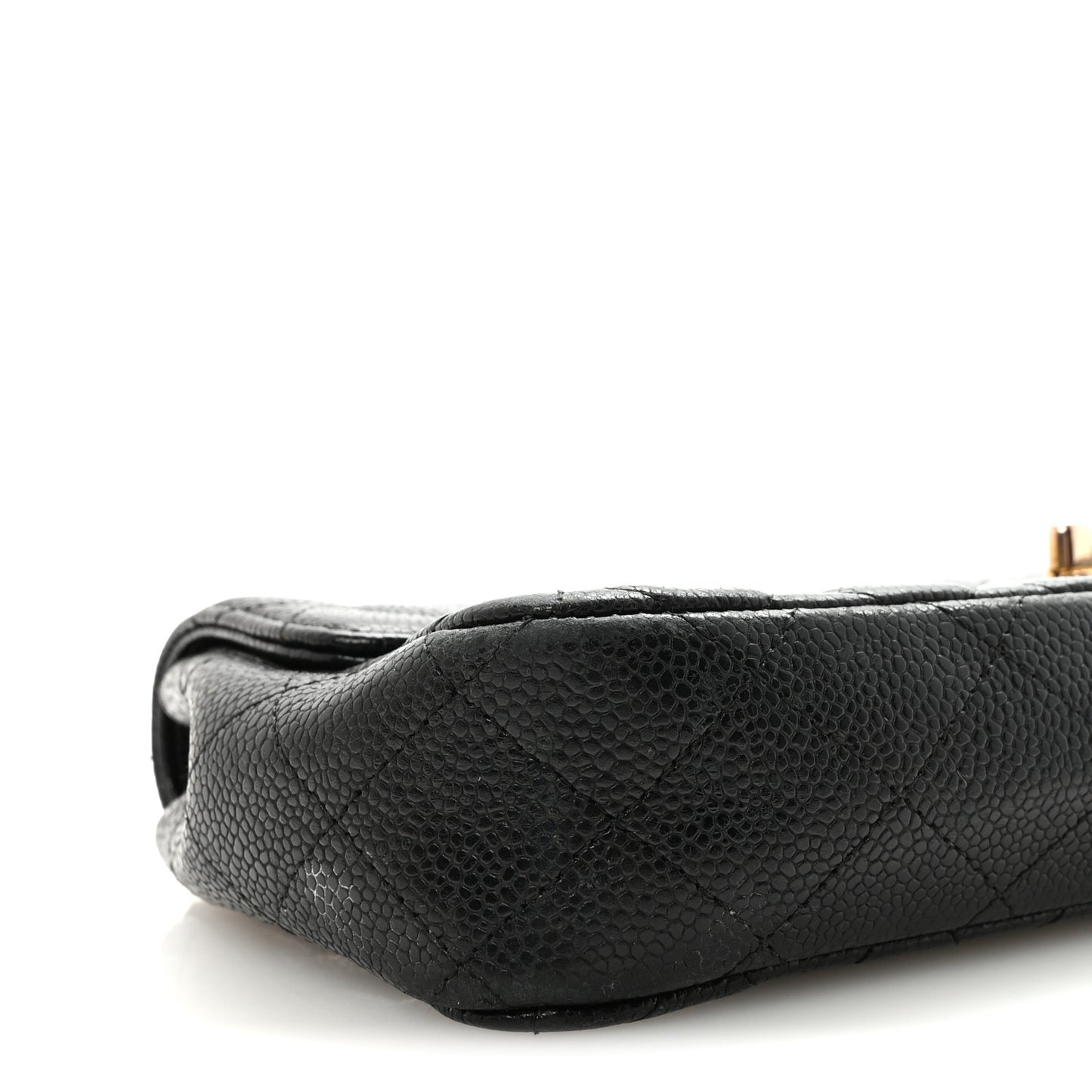 Caviar Quilted East West Flap Black