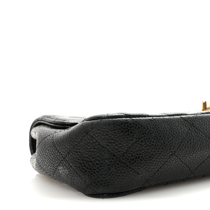 Chanel Caviar Quilted East West Flap Black 9 of 10