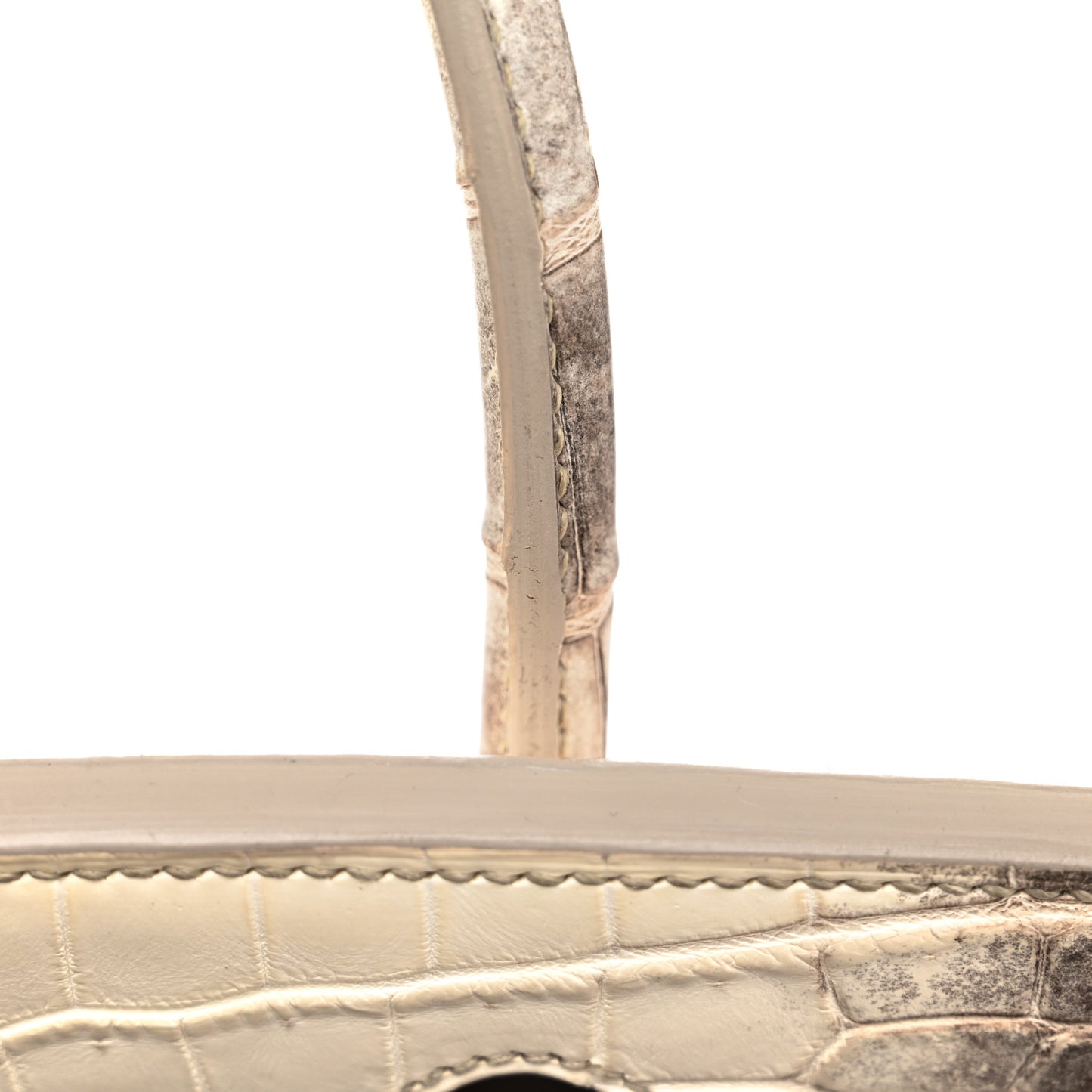 Matte Niloticus Crocodile Himalaya Birkin 30 Blanc