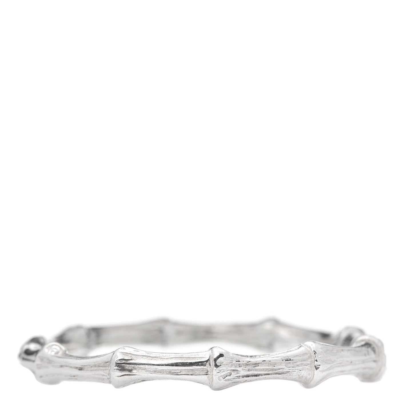 Sterling Silver Nature Bamboo Bangle Bracelet