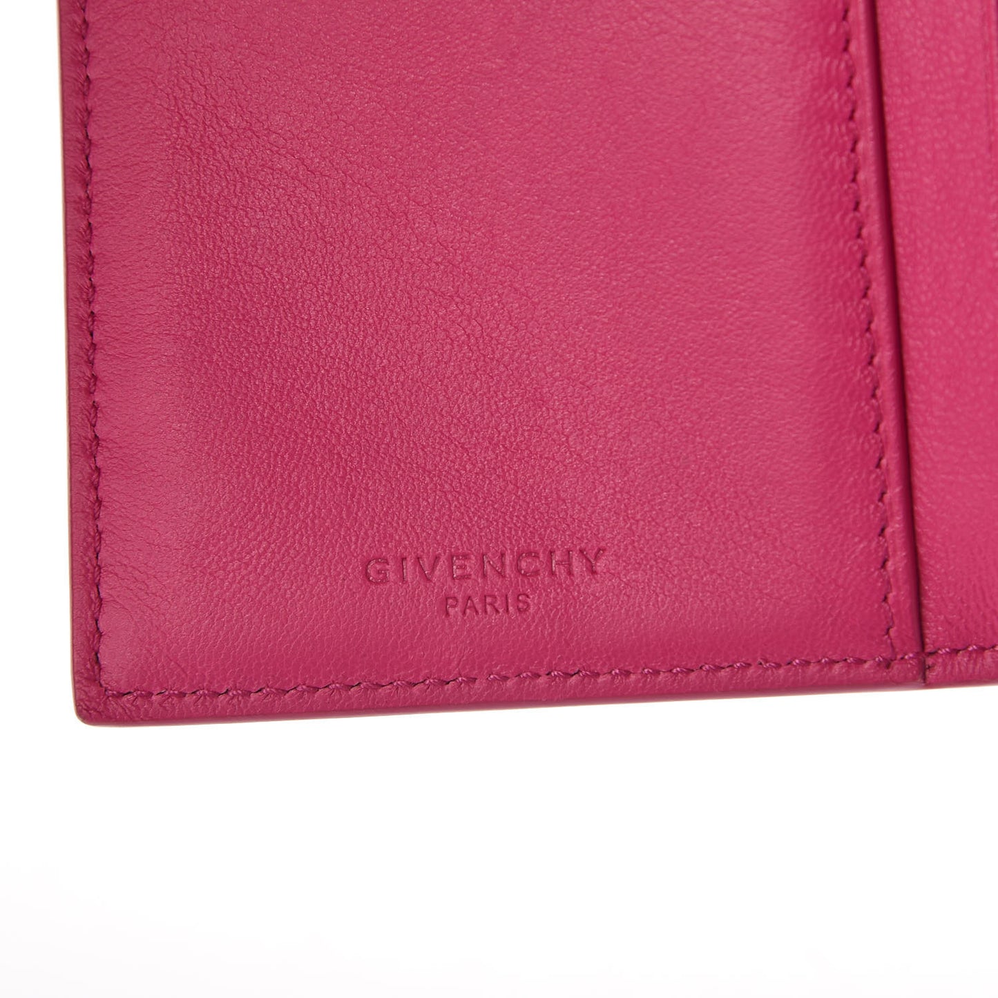 Calfskin Urban Medium Logo Flap Wallet Cyclamen