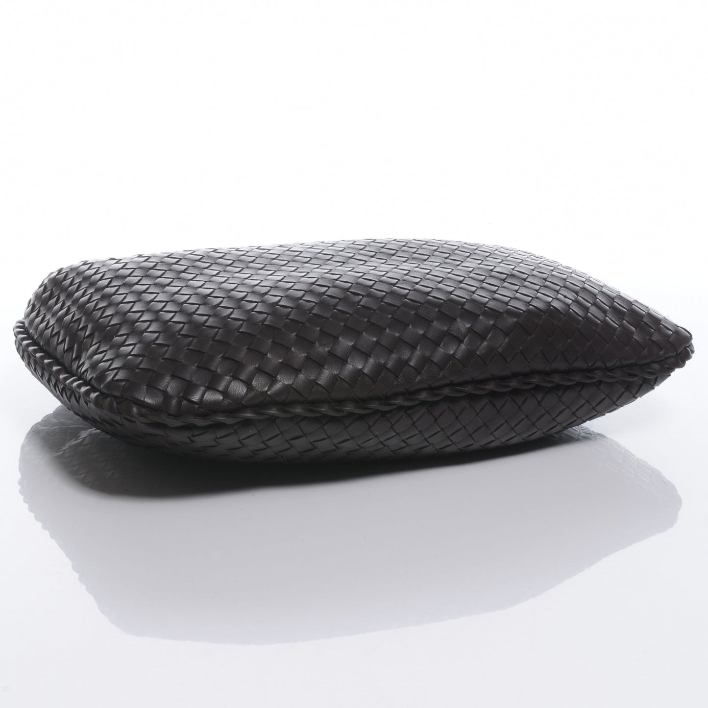 Nappa Intrecciato Medium Veneta Hobo Ebano