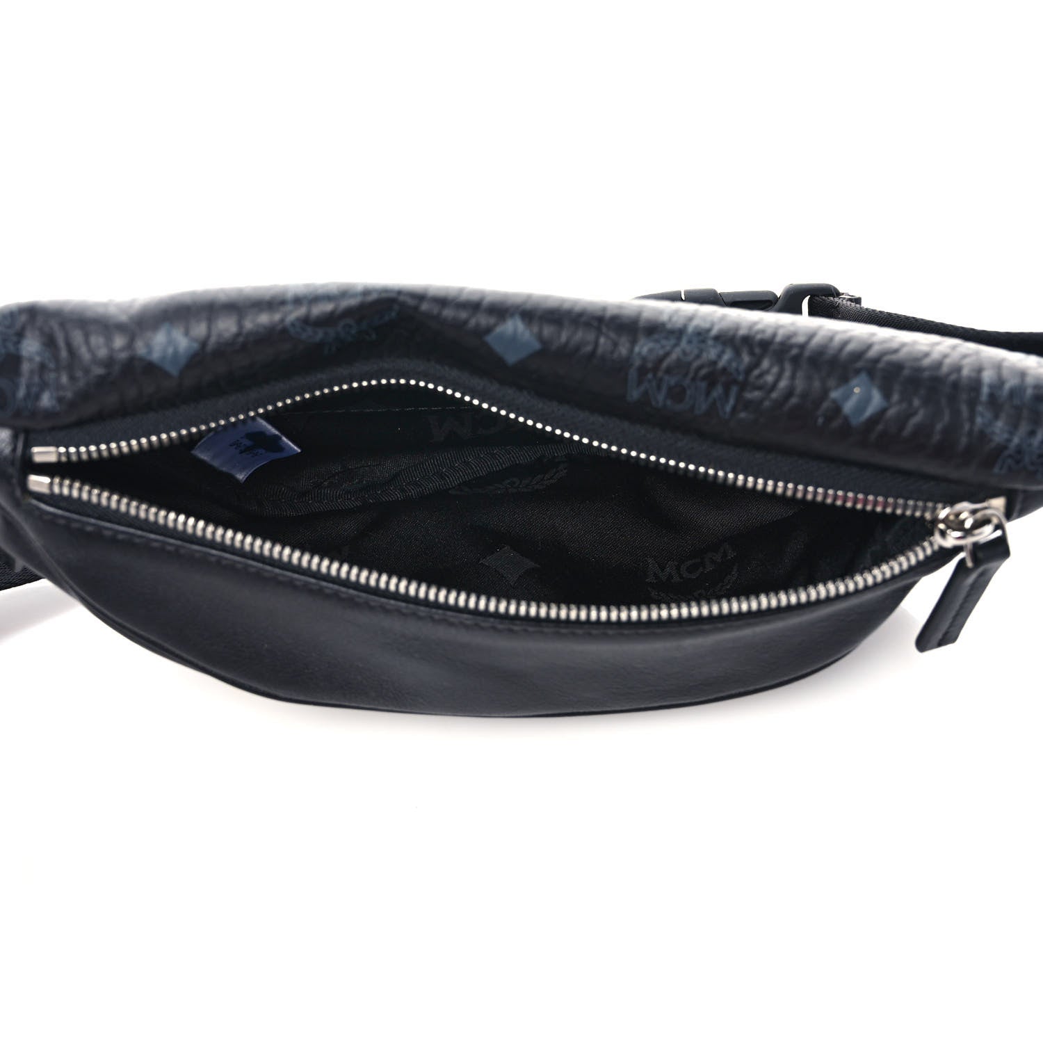 MCM Visetos Small Stark Belt Bag Black 5 of 9