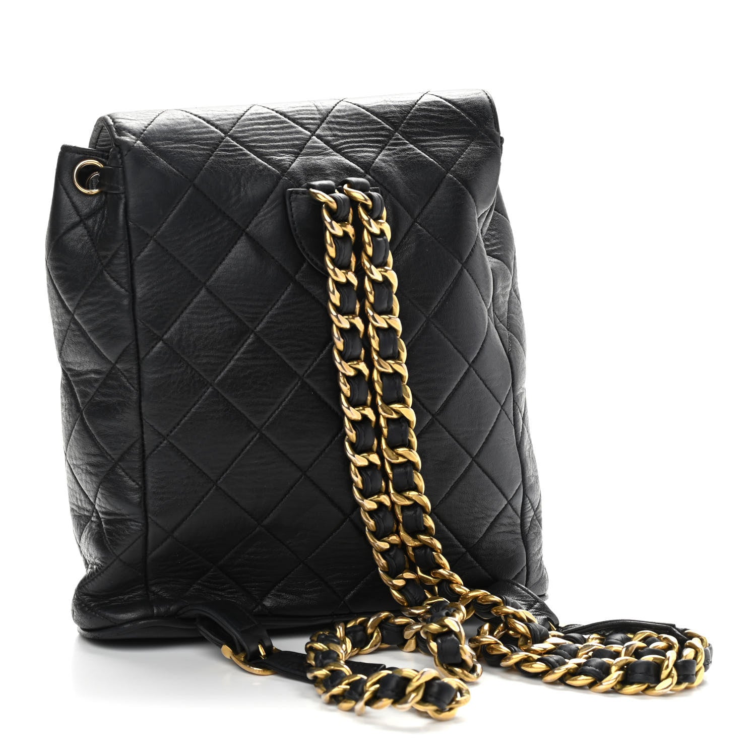 Chanel Lambskin Quilted Backpack Black 2 of 10