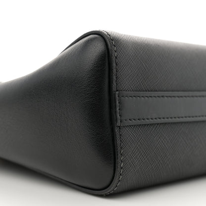 Prada Saffiano Soft Calfskin Small Zippered Tote Black 8 of 11