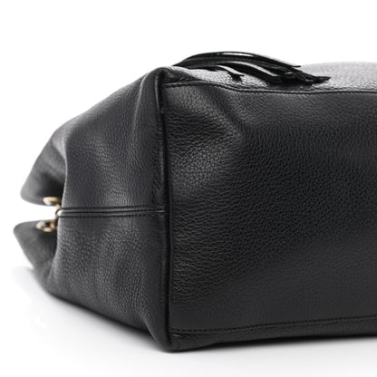 Gucci Pebbled Calfskin Large Soho Chain Shoulder Bag Black 9 of 15