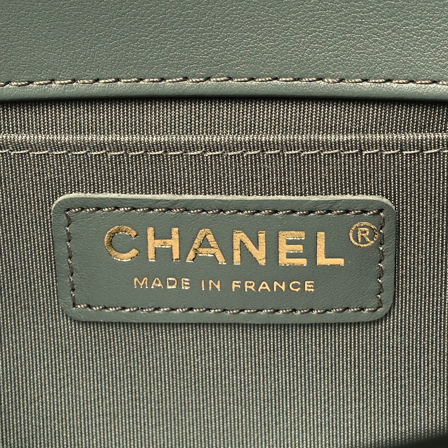 Chanel Calfskin Quilted Medium Boy Flap Dark Green 6 of 10
