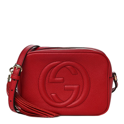 Gucci Pebbled Calfskin Small Soho Disco Bag Tabasco Red 1 of 12
