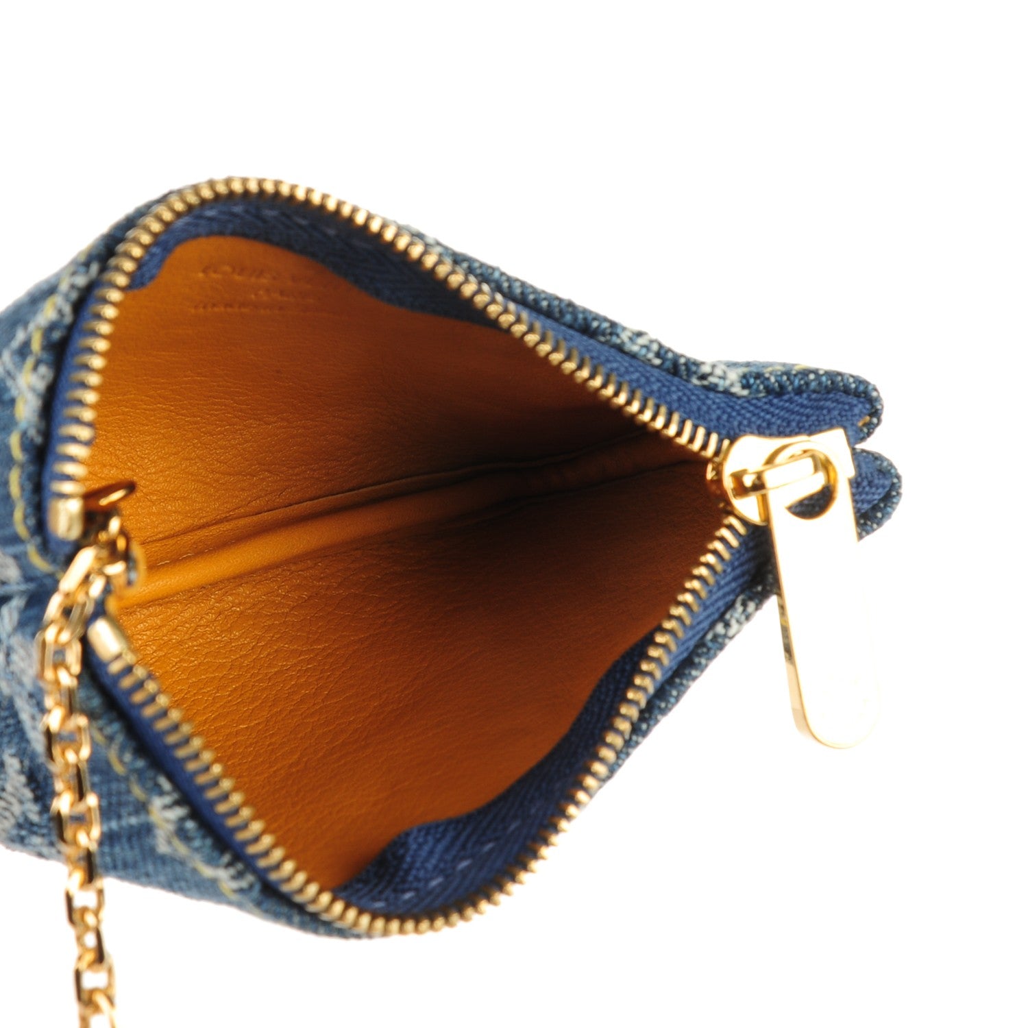 Louis Vuitton Monogram Denim Key Pouch Blue 5 of 7