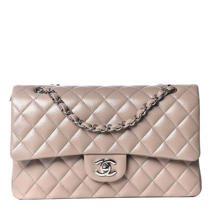 Chanel Caviar Quilted Medium Double Flap Beige 1 of 13