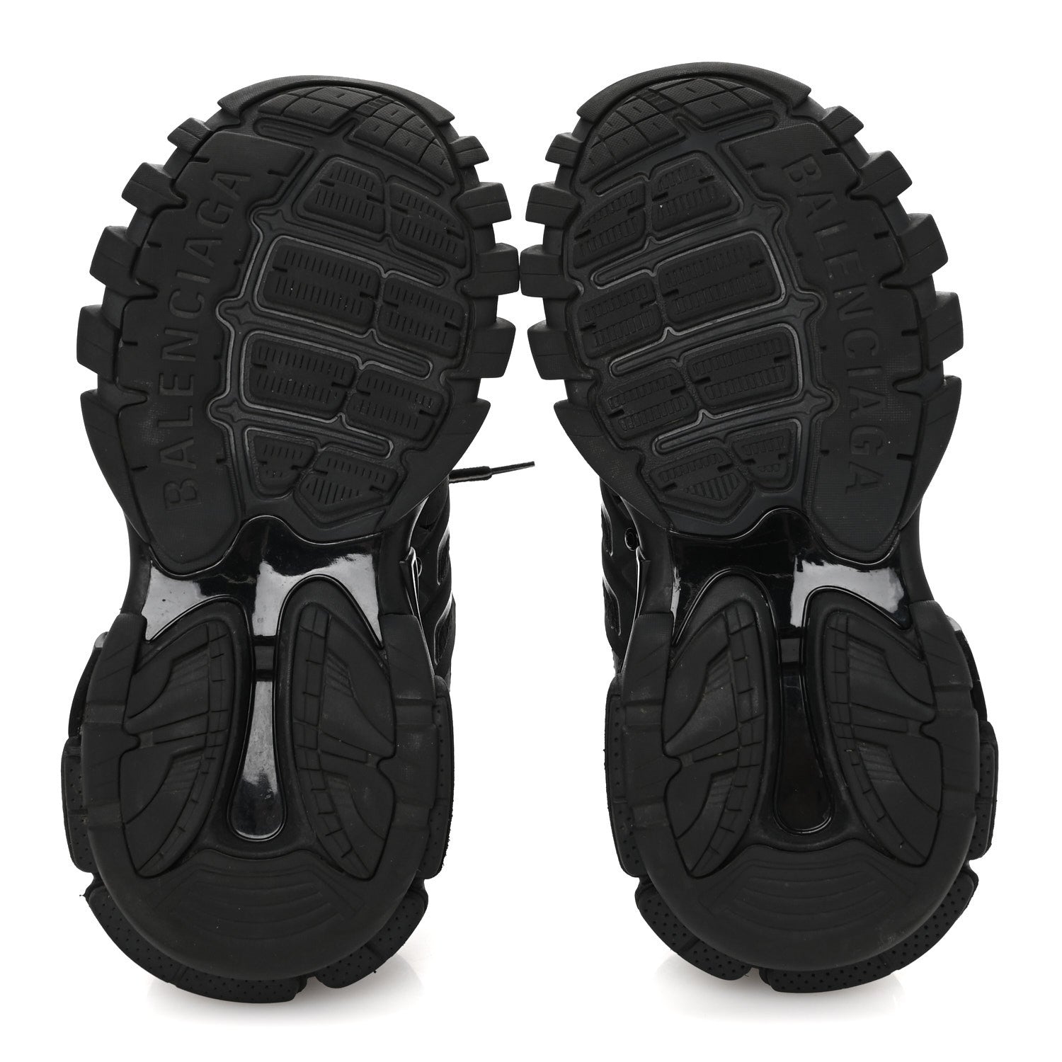 Balenciaga Rubber Mesh Fabric Womens Track Sneakers 36 Black 6 of 10