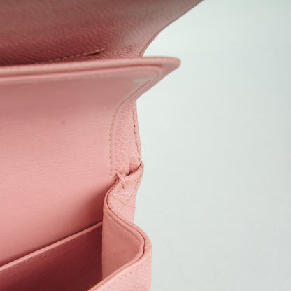 Chanel Caviar Quilted Medium Double Flap Pink 8 of 10