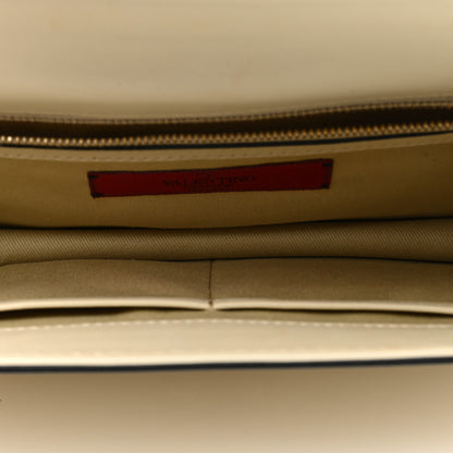 Valentino Garavani Vitello Medium Glam Lock Rockstud Flap Yellow Fluo Light Ivory 5 of 11