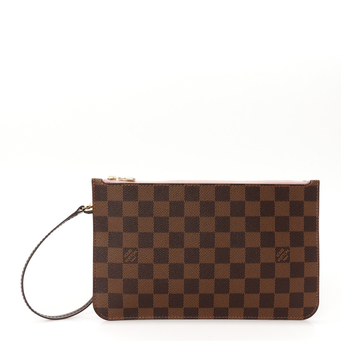 Damier Ebene Neverfull MM GM Pochette Rose Ballerine