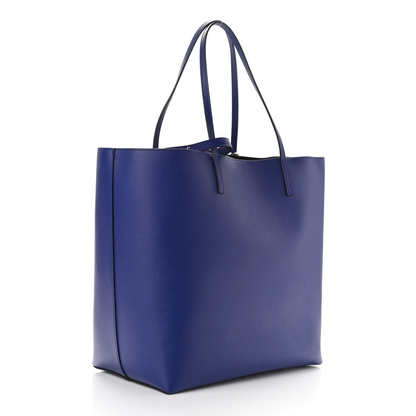 Grained Calfskin Skull Open Shopper Tote Ultramarine