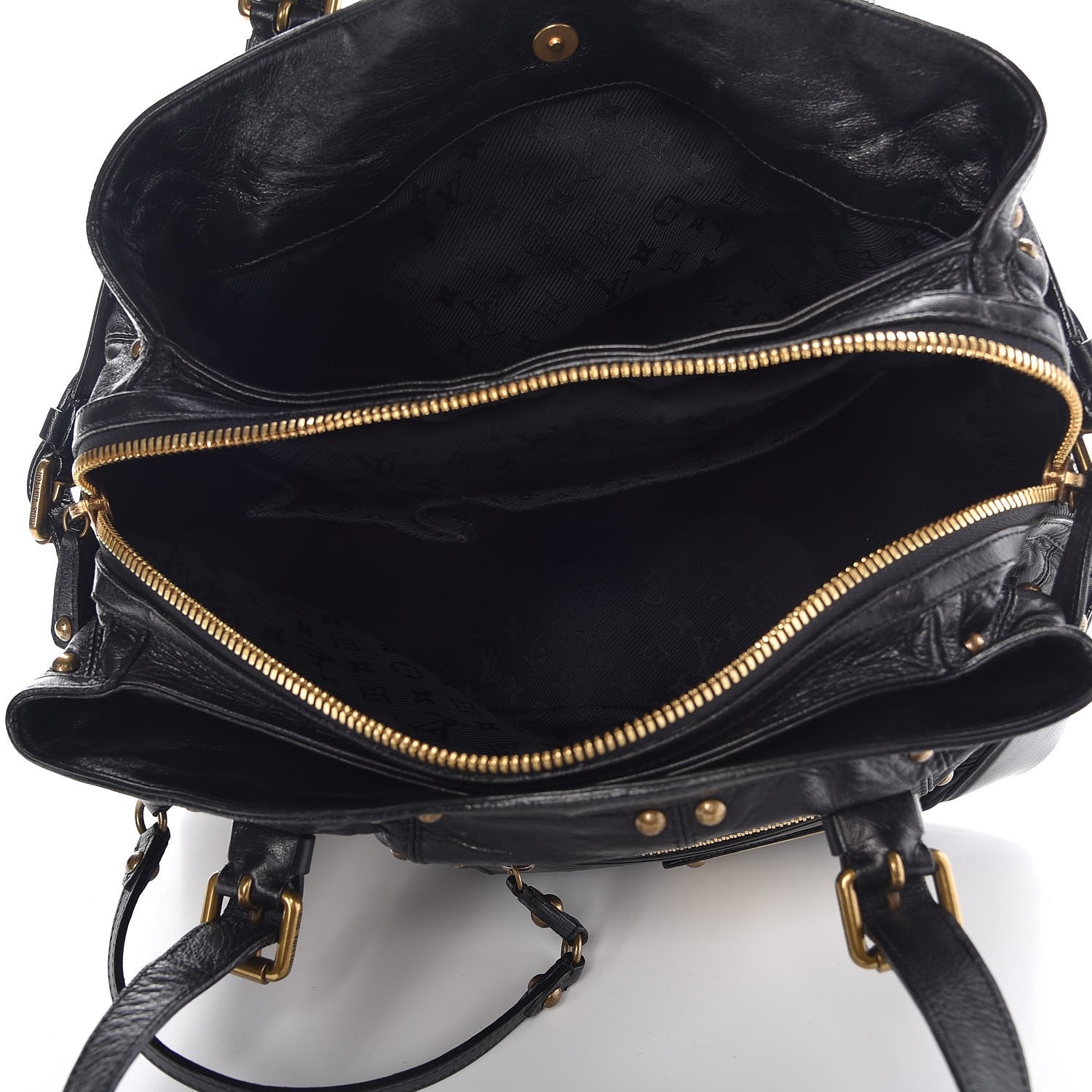 Louis Vuitton Lambskin Riveting Black 5 of 13